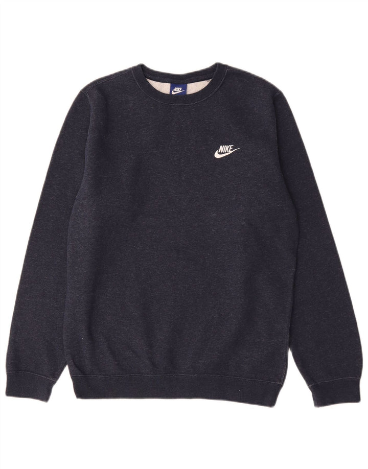 Nike Sweat-shirt pour homme en coton bleu marine Taille S