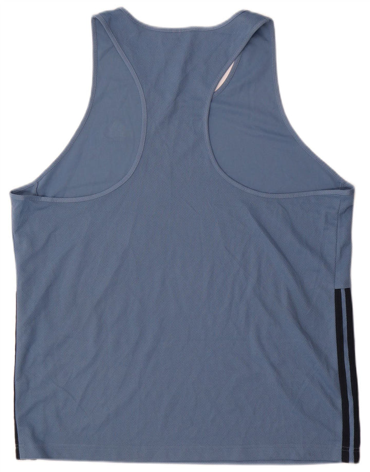 Adidas Débardeur Homme XL Bleu Polyester