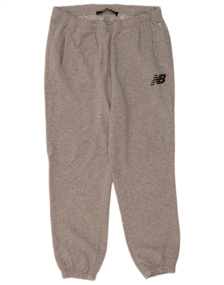 New Balance Pantalon de survêtement pour homme Pantalon de jogging Large Gris Polyester
