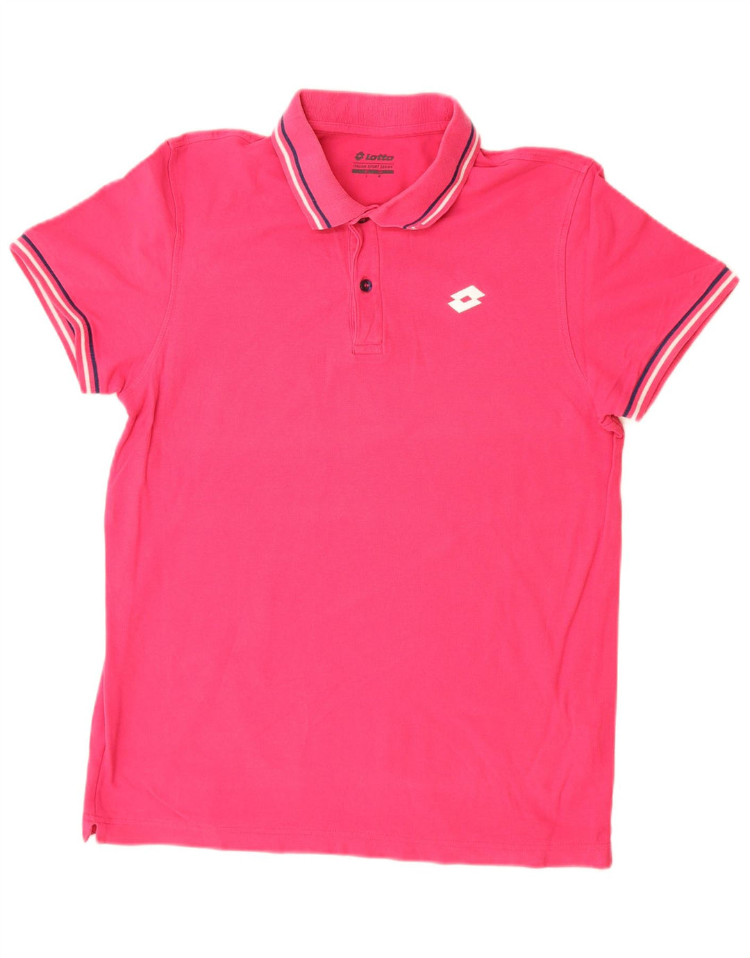 LOTTO Polo Homme Rose Moyen Coton