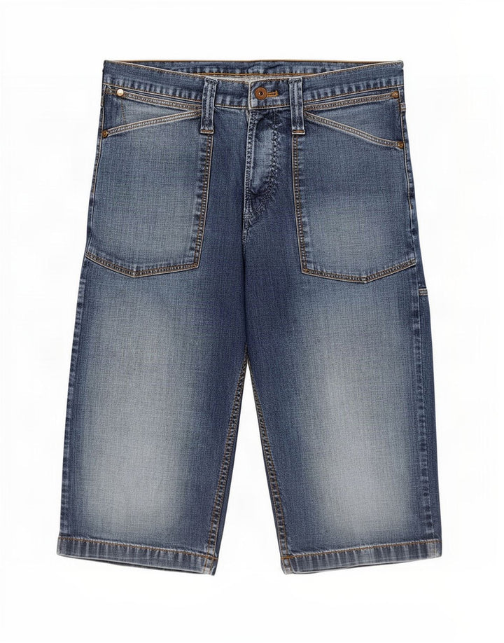 Wrangler Short cargo en jean pour homme Medium W33 Bleu coton