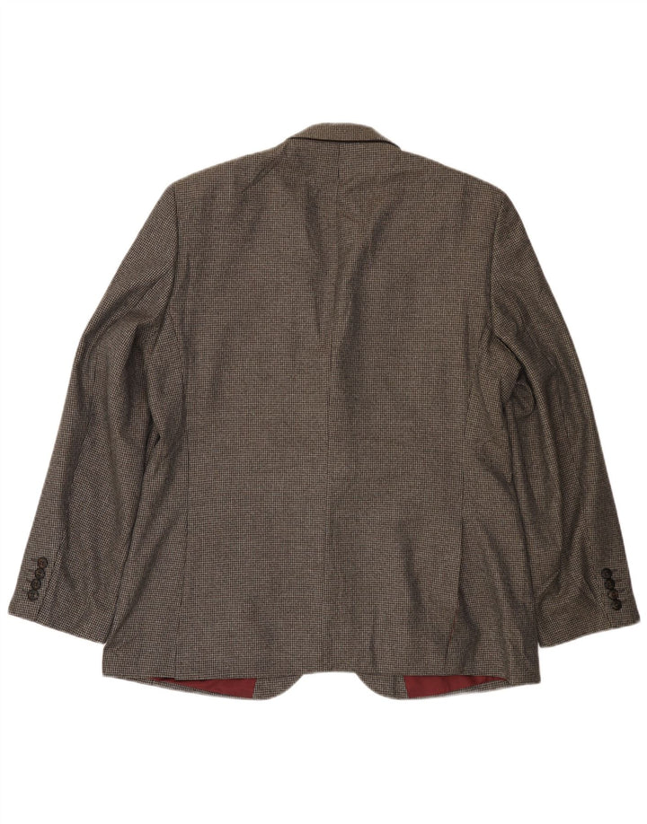 MARKS & SPENCER Veste blazer à 2 boutons pour homme UK 38 pied-de-poule gris moyen