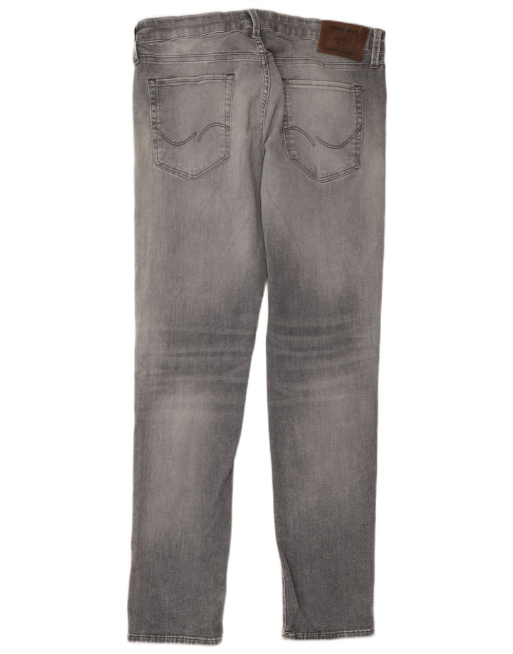 JACK & JONES Jean Slim Homme W34 L32 Gris Coton