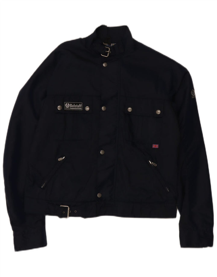 Belstaff Veste Utilitaire Garçon 13-14 Ans Nylon Bleu Marine