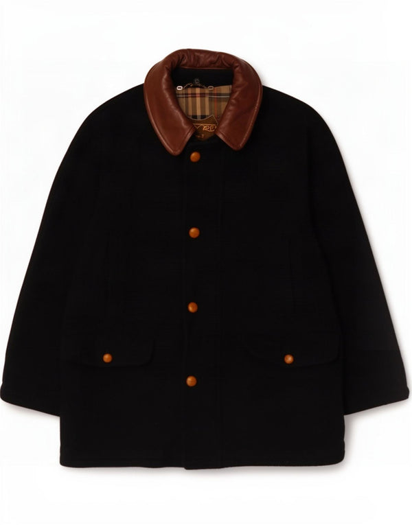 Gina Lebole Manteau pour homme UK 40 Large Bleu marine