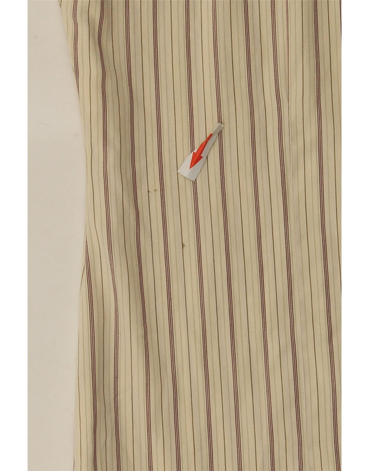 Chemise Femme Sportmax UK 12 Rayé Beige Moyen