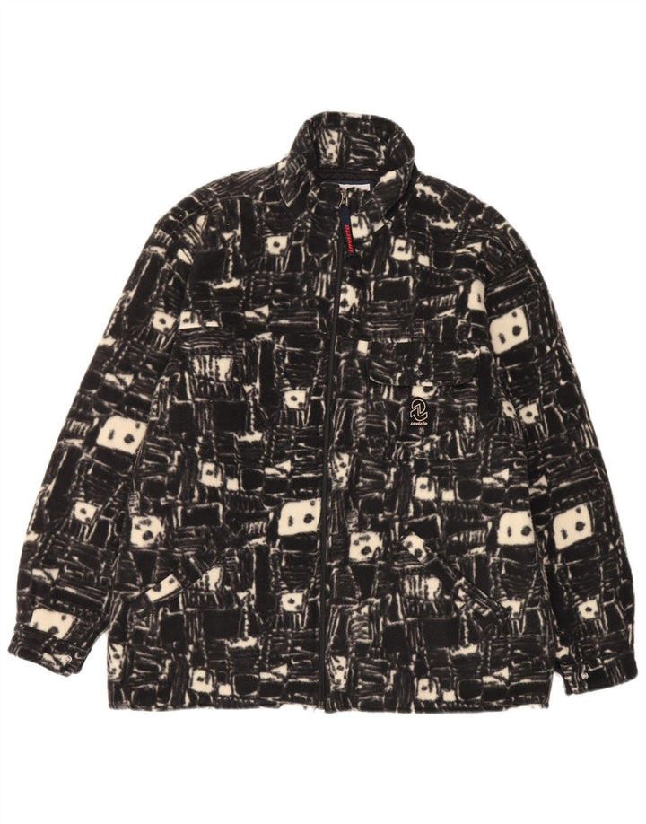 Invicta Veste polaire pour homme UK 38 Medium Noir Géométrique Polyester