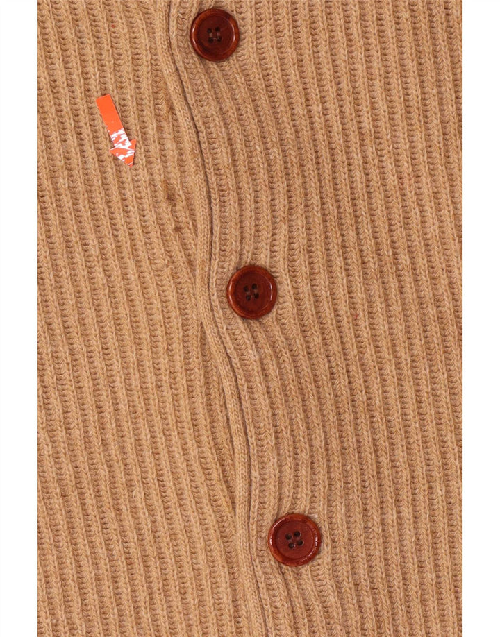 Navigare Cardigan pour homme en laine d'agneau beige