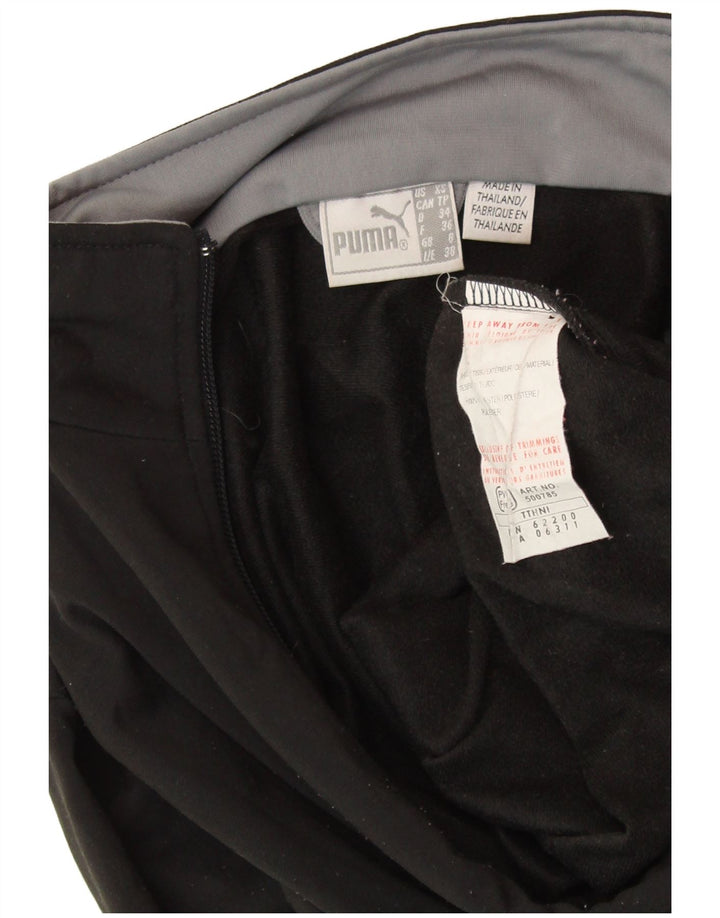 PUMA Veste de survêtement pour femme UK 8 Small Noir Colorblock Polyester