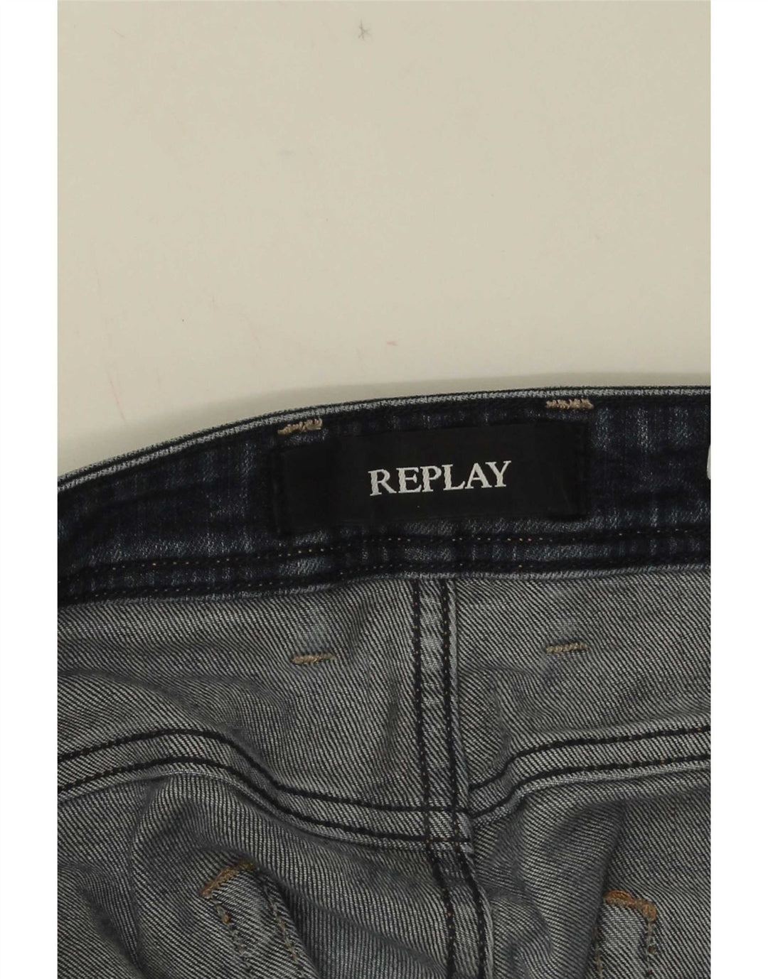 Replay Jean Droit Grover Homme W34 L31 Bleu