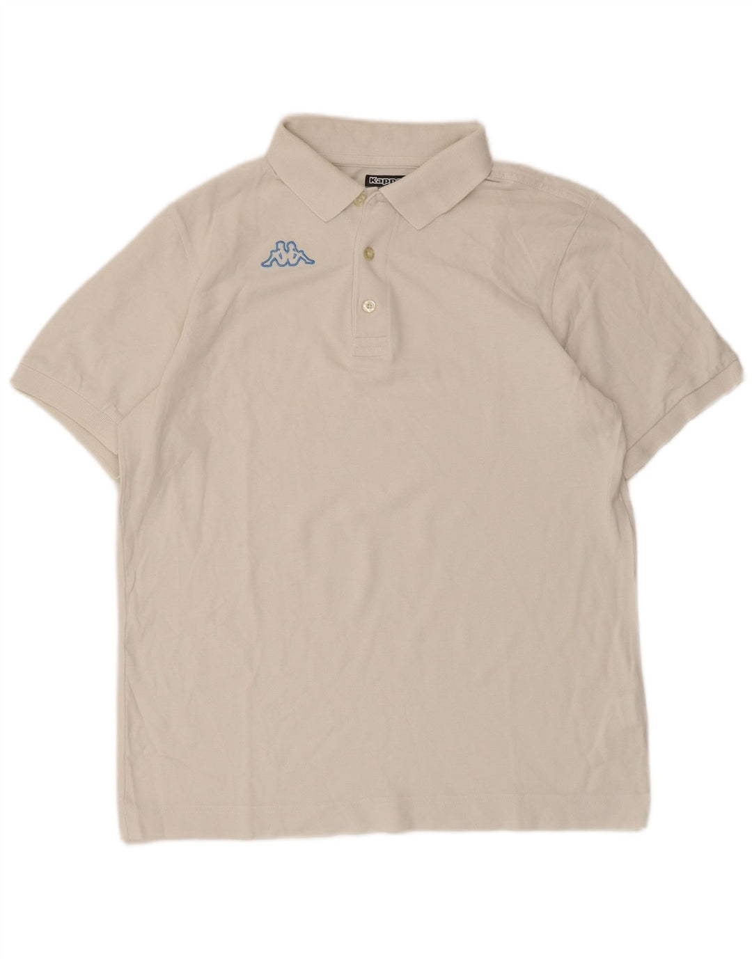 Kappa Polo Homme Blanc Moyen Coton