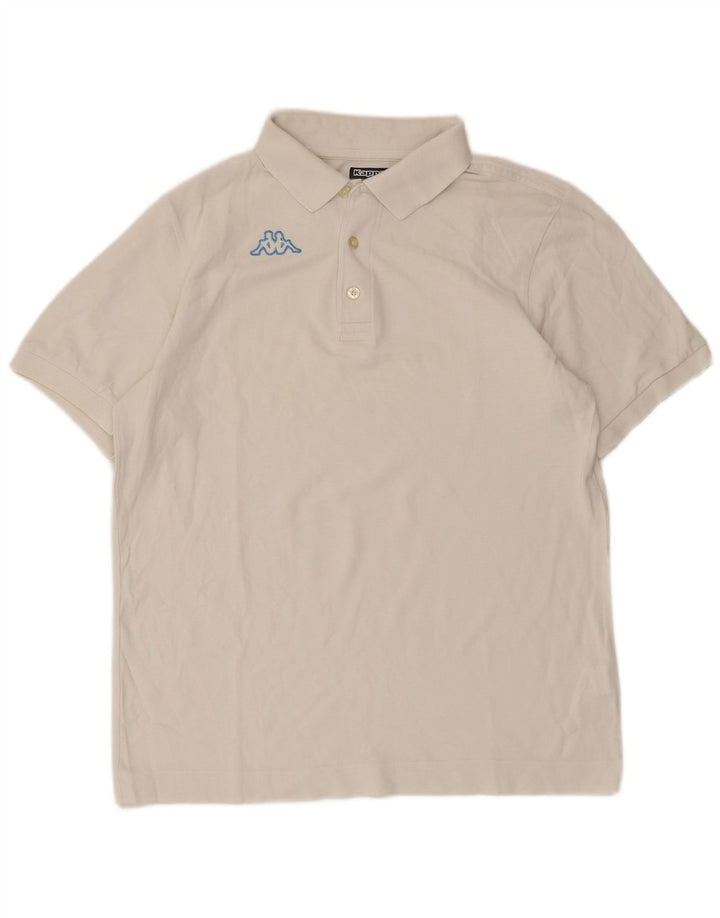 Kappa Polo Homme Blanc Moyen Coton