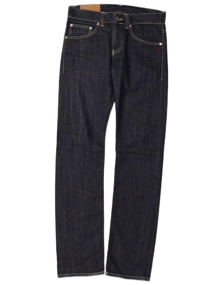 Dondup Jean droit femme W29 L32 bleu marine coton