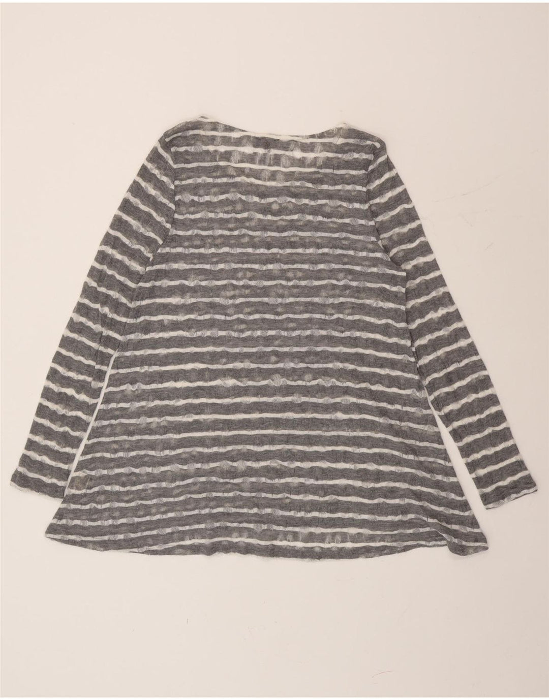 Phase Eight Tunique à manches longues pour femme UK 44 Gris moyen rayé