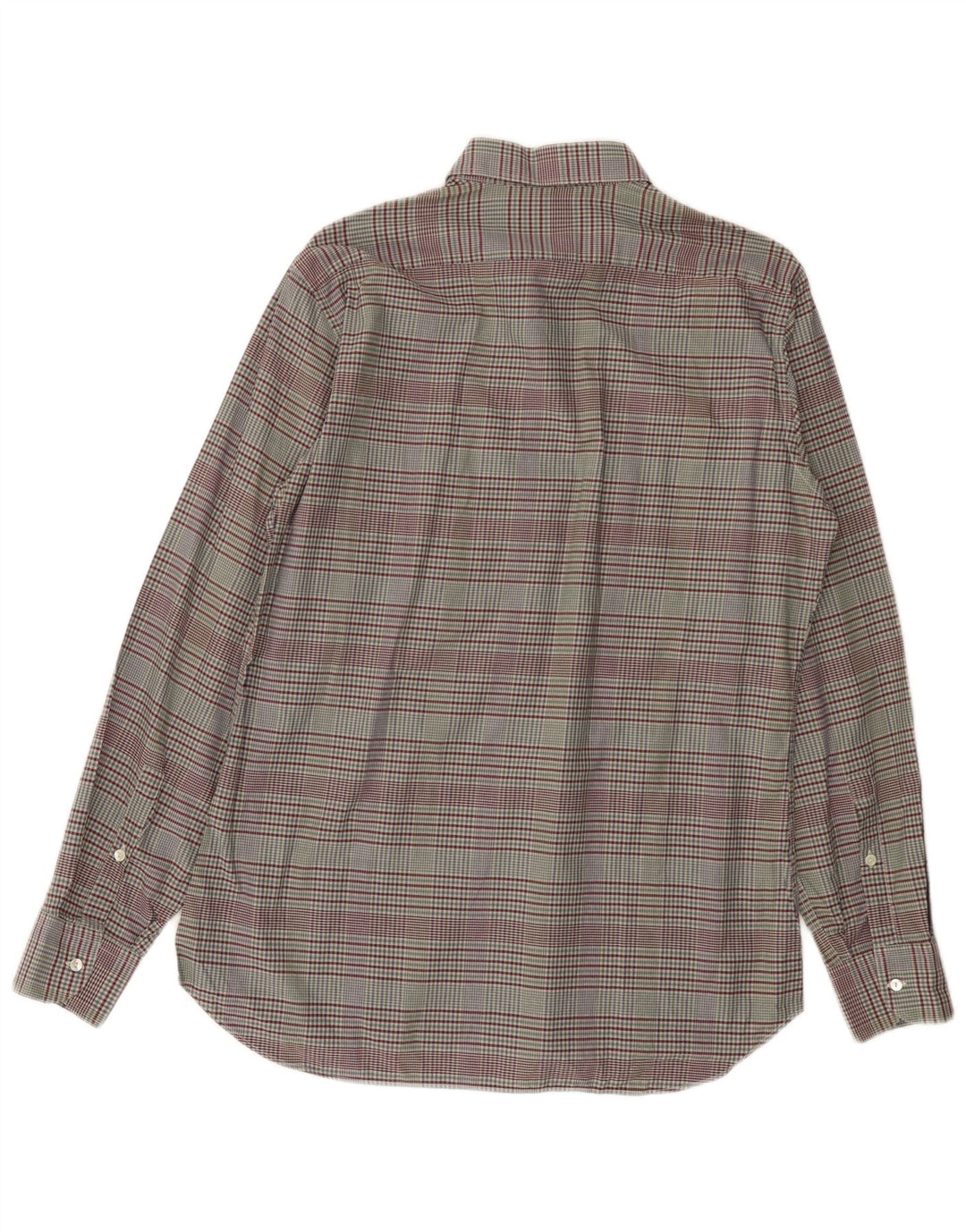 TRUSSARDI Chemise Homme Taille 40 15 3/4 Moyen Multicolore Carreaux Coton
