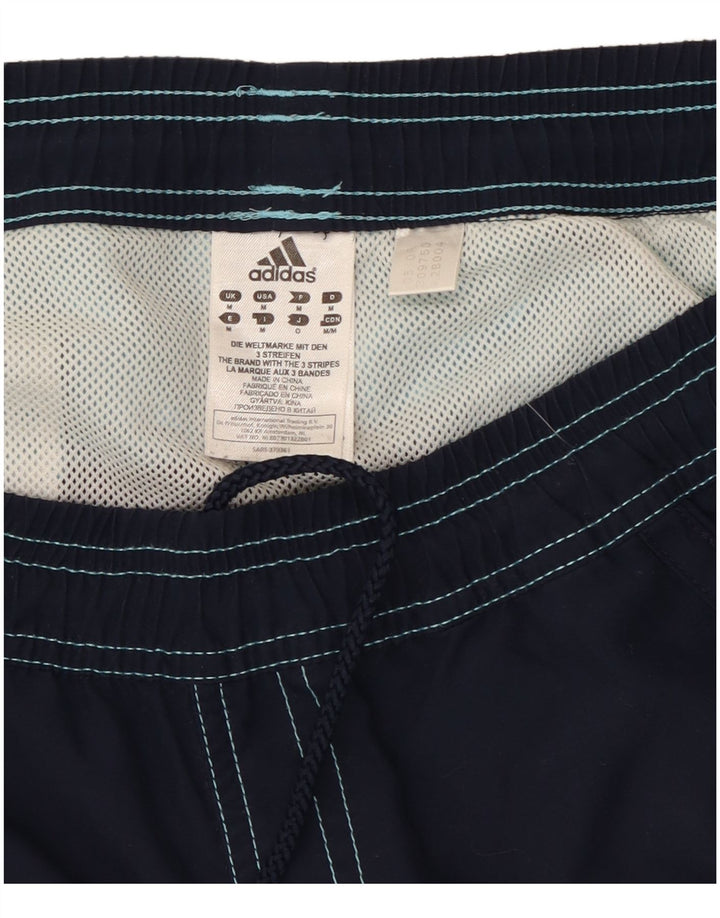 Adidas Short de bain graphique pour homme en polyester color block bleu marine moyen