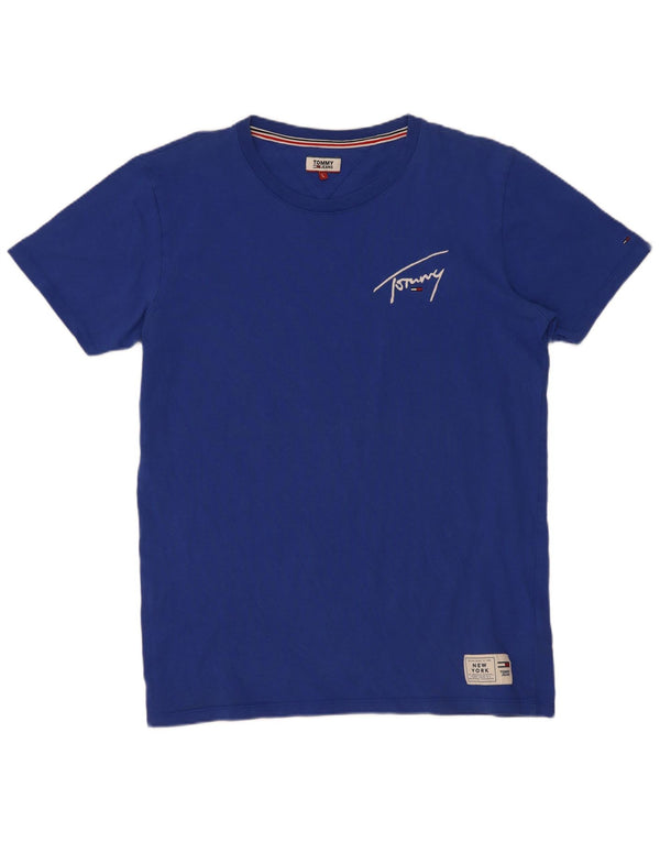 Tommy Hilfiger T-shirt graphique pour hommes, grand bleu, coton
