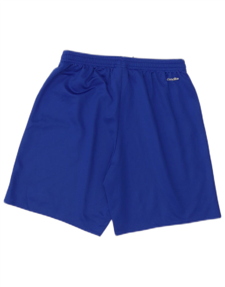 Adidas Garçon Climalite Sport Short 13-14 ans Bleu Polyester