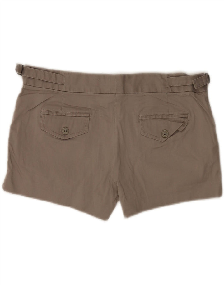 Gap Short Chino Femme UK 12 Medium W32 Gris Coton