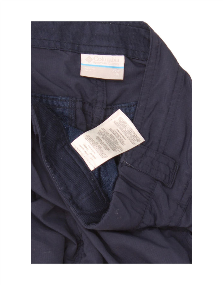 COLUMBIA Short Cargo Homme W38 XL Nylon Bleu Marine