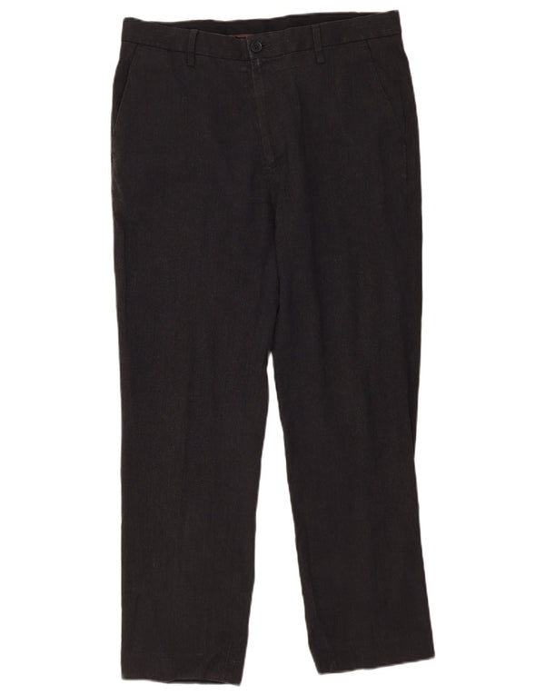 Marks & Spencer Pantalon de costume droit sur mesure pour homme W34 L29 Gris Polyester