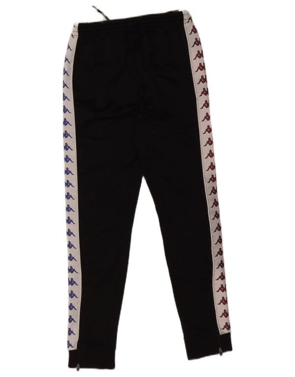 Kappa Pantalon de survêtement graphique pour garçon 11-12 ans Noir Colourblock