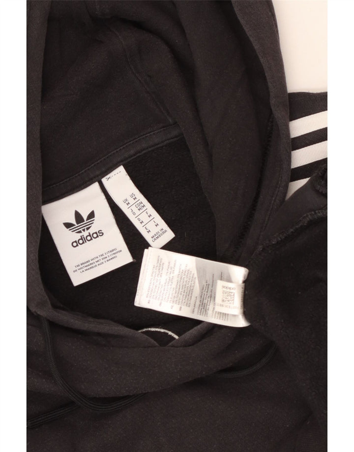 Adidas Pull à capuche graphique pour homme en coton noir moyen
