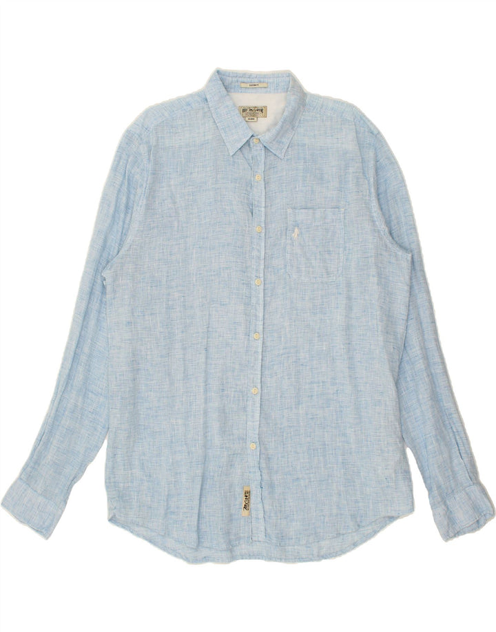 MARLBORO CLASSICS Chemise sur mesure pour homme 2XL Bleu Lin
