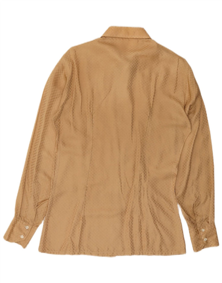 Chemise Homme Vintage Petit Marron Géométrique