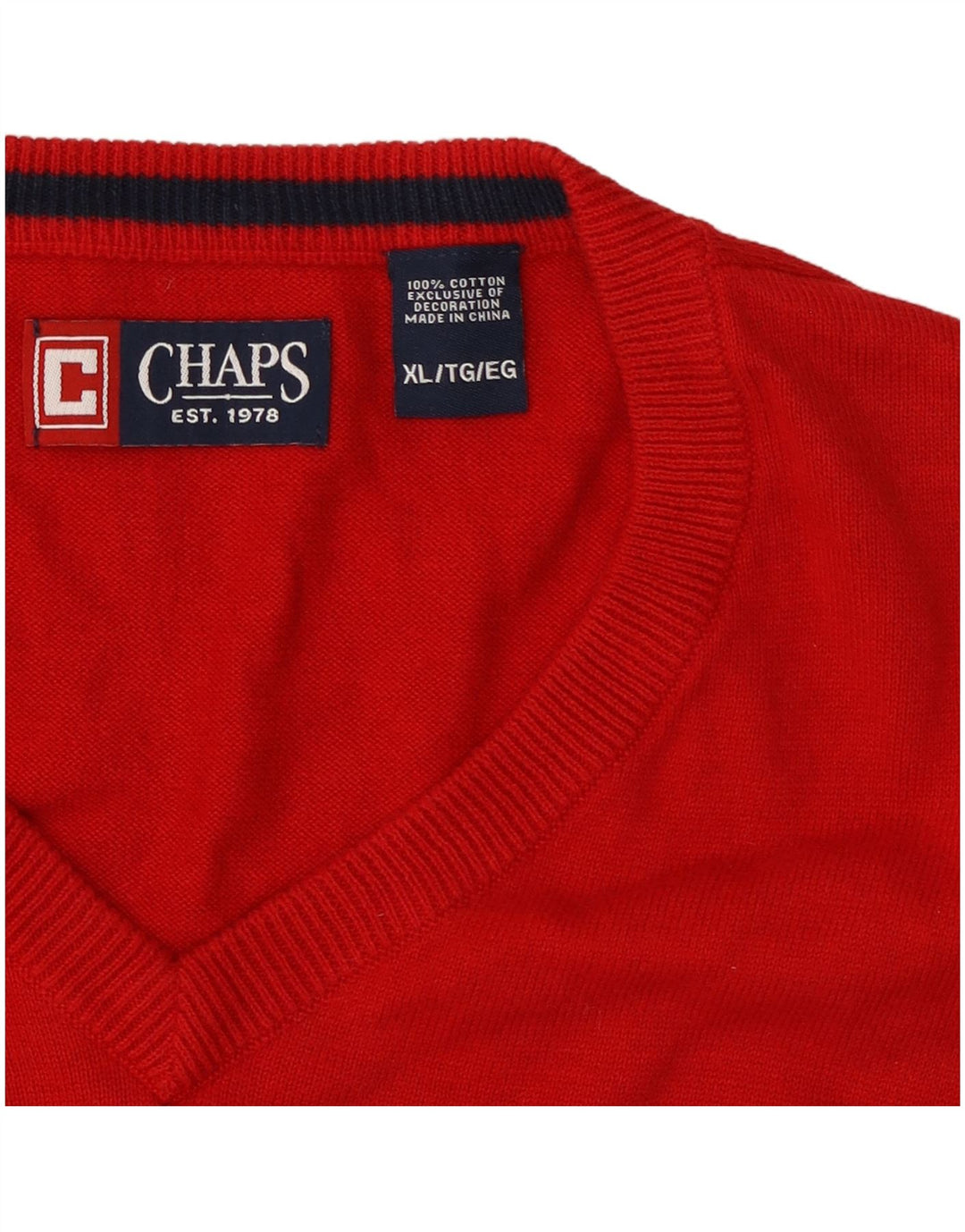 Chaps Débardeur Homme XL Rouge Coton