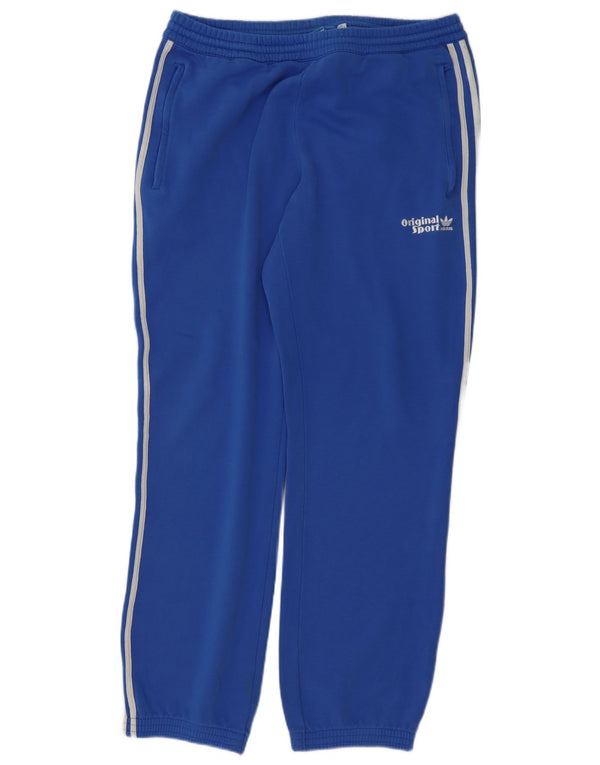 Adidas Pantalon de survêtement pour homme en coton bleu moyen