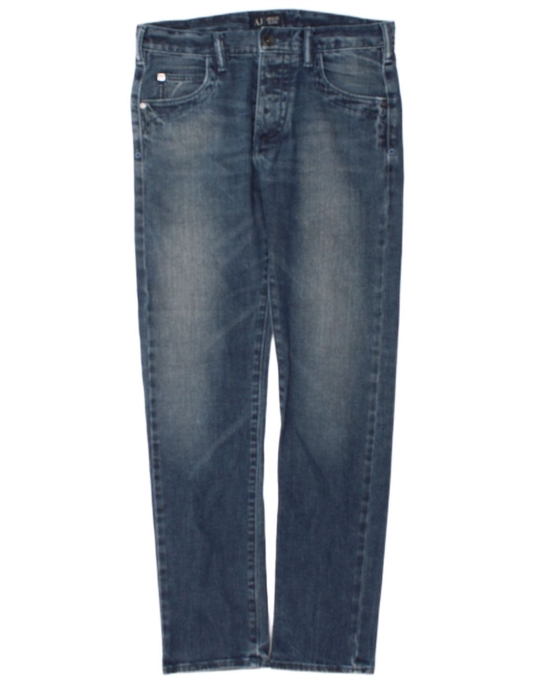 Armani Jeans Slim Homme W32 L32 Bleu Coton