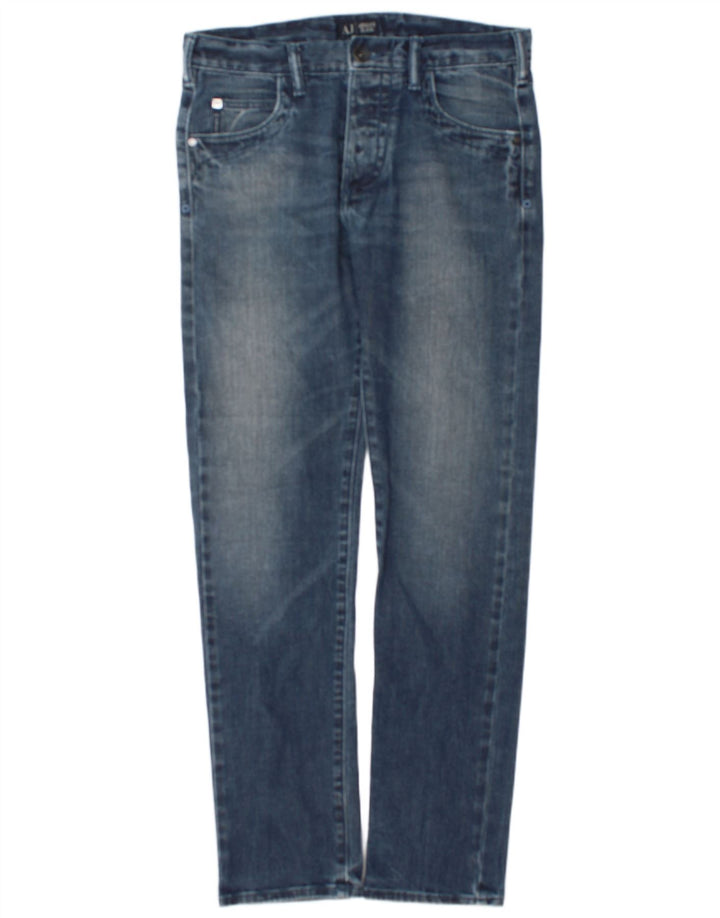 Armani Jeans Slim Homme W32 L32 Bleu Coton