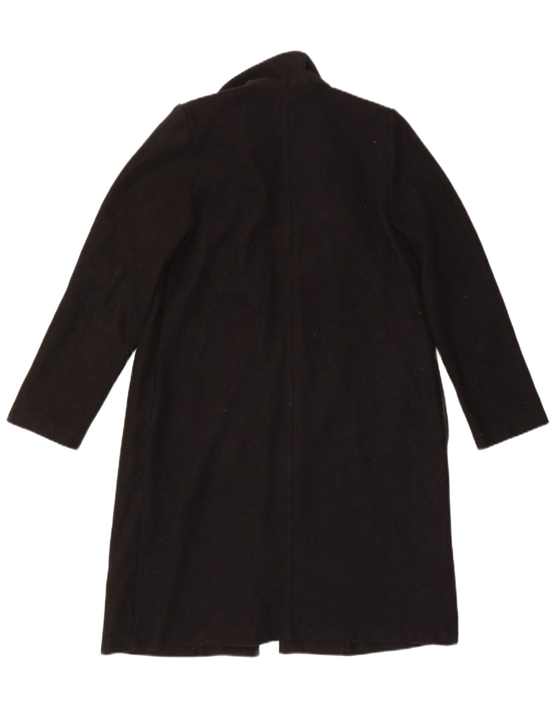 Zara Womens Open Overcoat UK 14 Moyen Noir