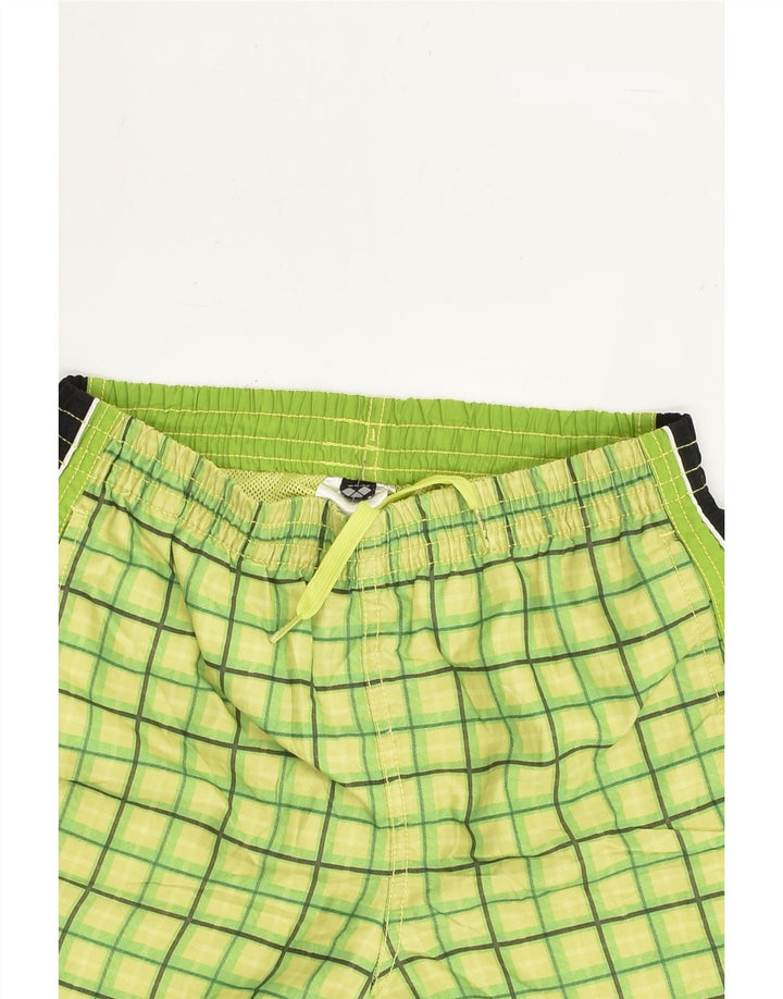 ARENA Boys Sport Shorts 11-12 Years Green Geometric | Vintage Arena | Thrift | Second-Hand Arena | Used Clothing | Messina Hembry 