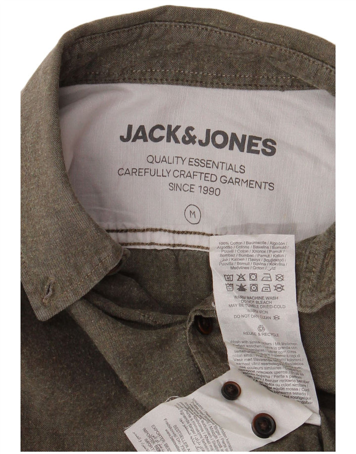 Jack & Jones Chemise Homme Kaki Moyen Coton