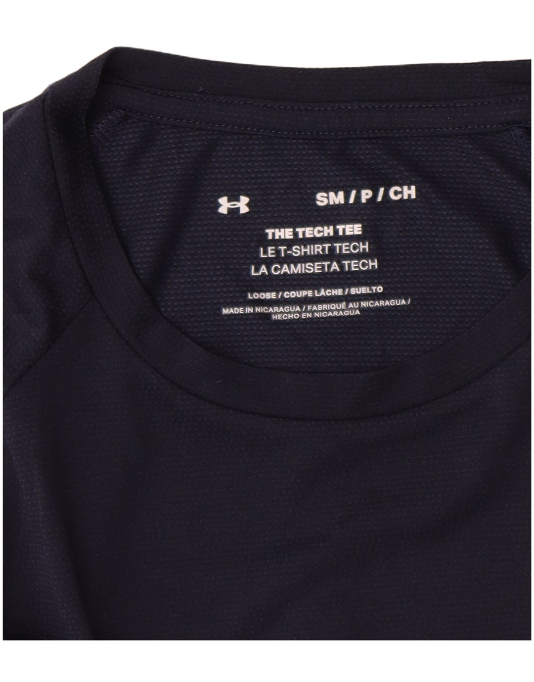 Under Armour T-Shirt Homme Haut Petit Bleu Marine Polyester