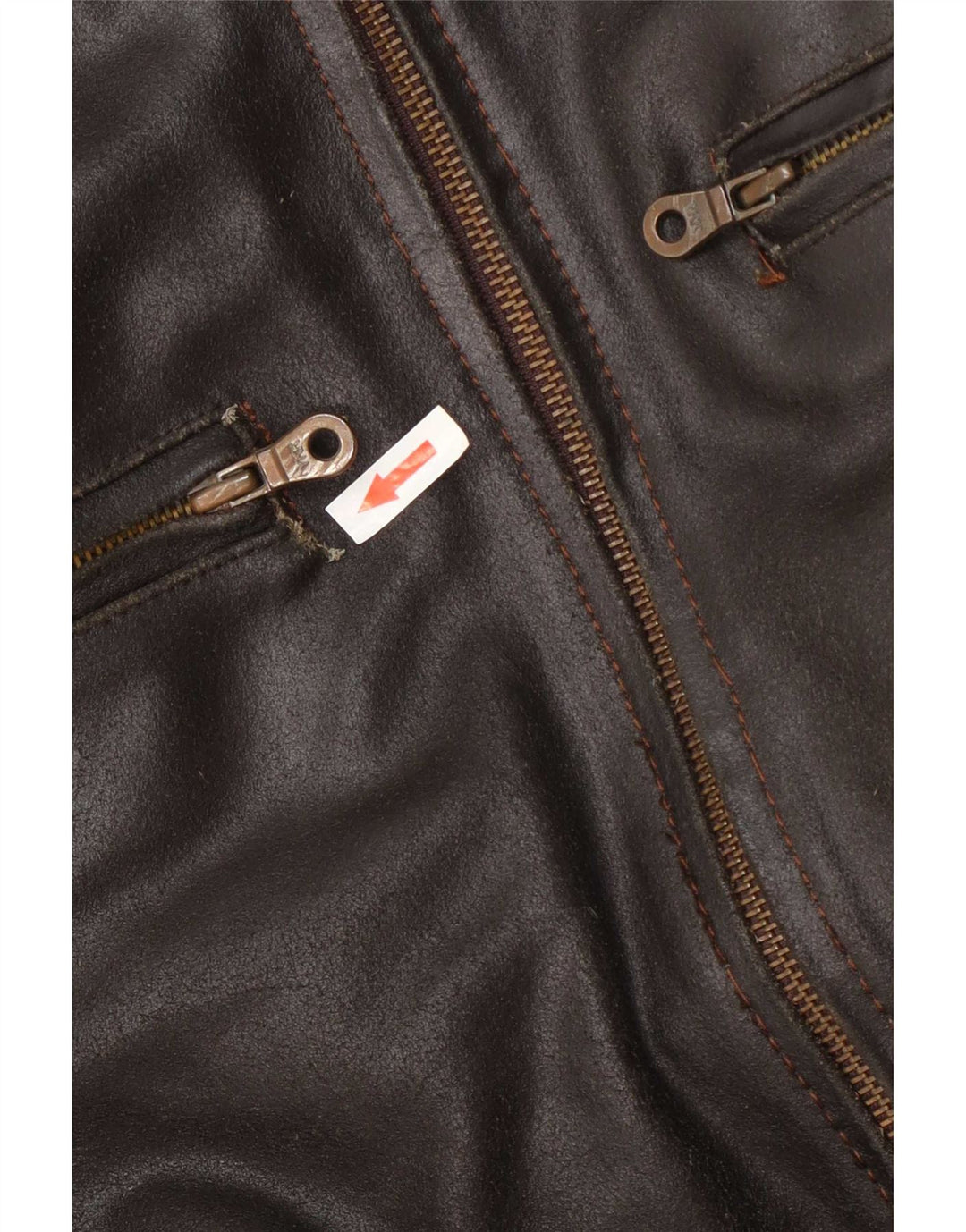 Conbipel Veste en cuir pour homme UK 38 Marron moyen