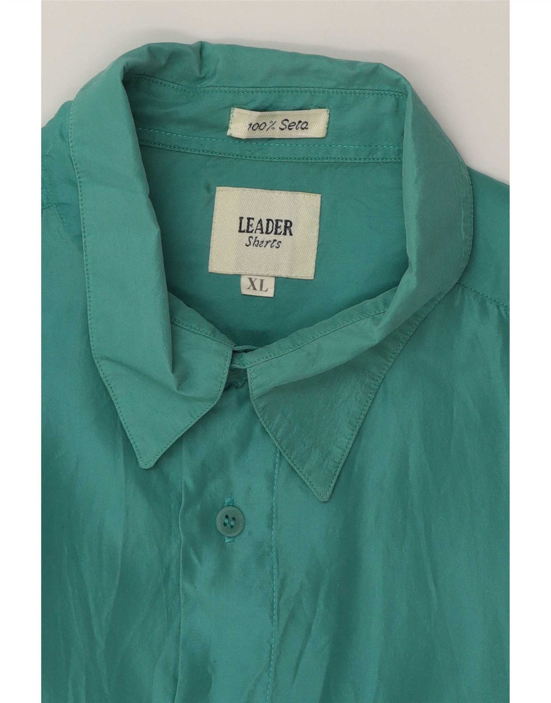 Leader Chemise Homme XL Vert Soie