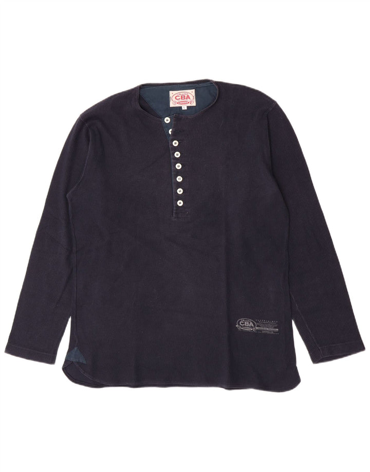 Carrera Homme Top Manches Longues Large Bleu Marine Coton