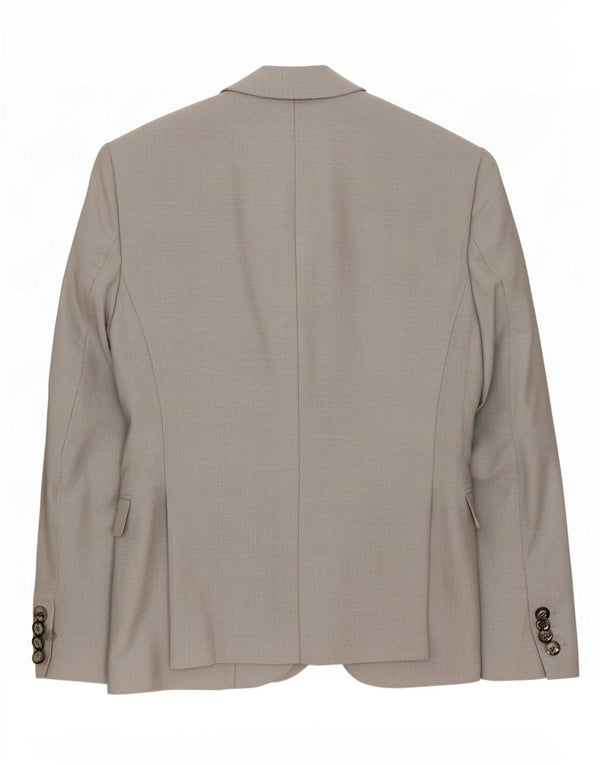 Zara Veste blazer sur mesure à 2 boutons pour homme EU 46 Petit Gris Polyester