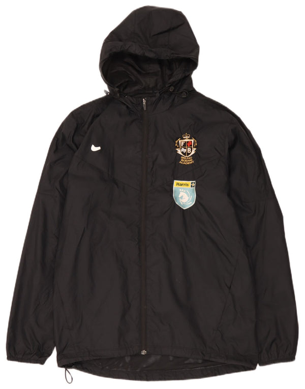Nike Veste de pluie à capuche pour homme UK 38 Medium Noir Nylon