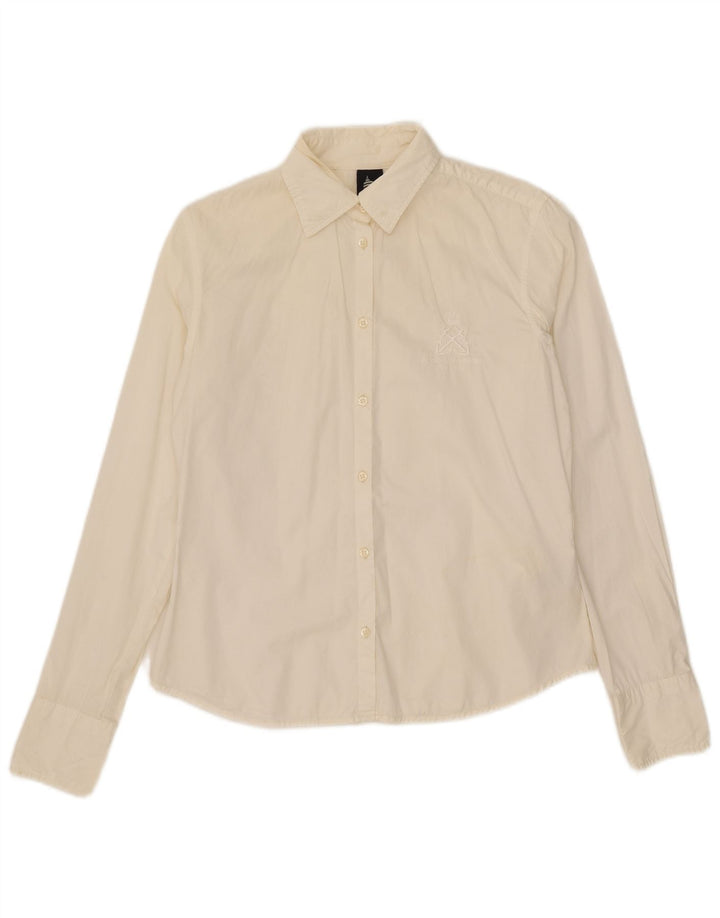 Marina Yachting Chemise Femme UK 14 Medium Off White Coton