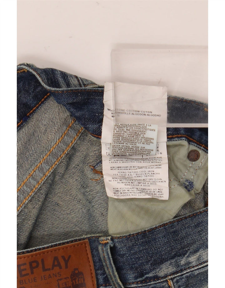 Replay Jean droit homme W31 L32 bleu coton