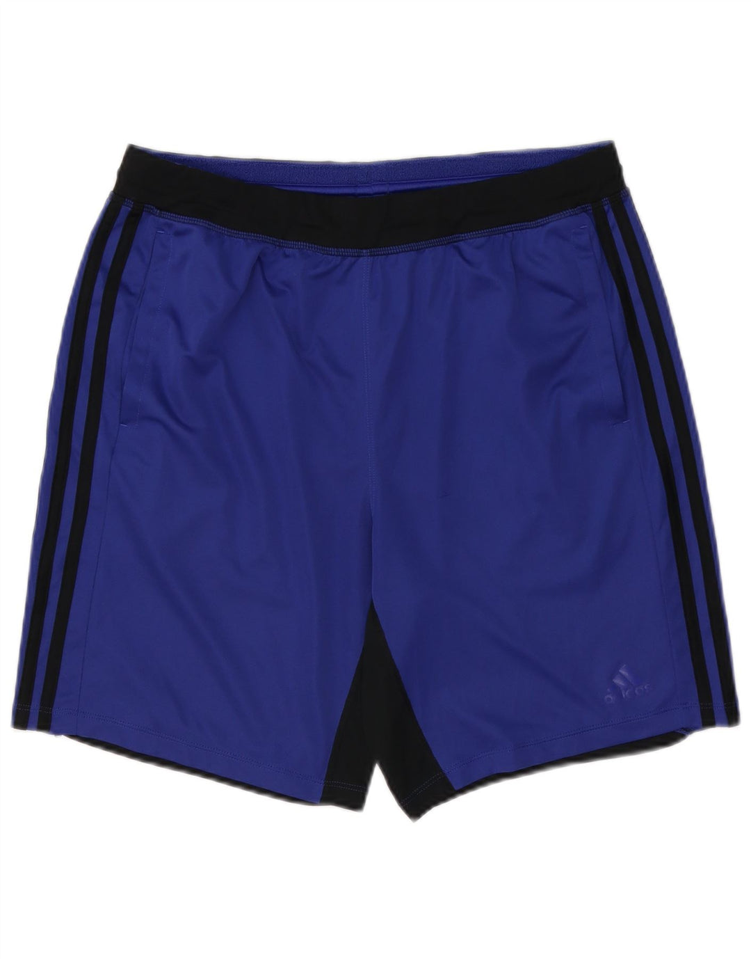 ADIDAS Short de sport Climalite pour hommes, grand bleu, polyester color block