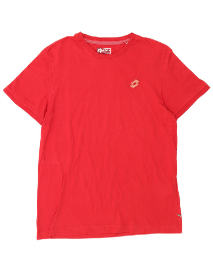 Lotto T-Shirt Homme Haut Large Rouge Coton
