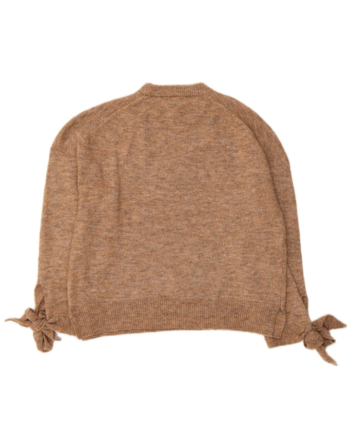 French Connection Pull à col rond pour femme UK 14 Marron moyen