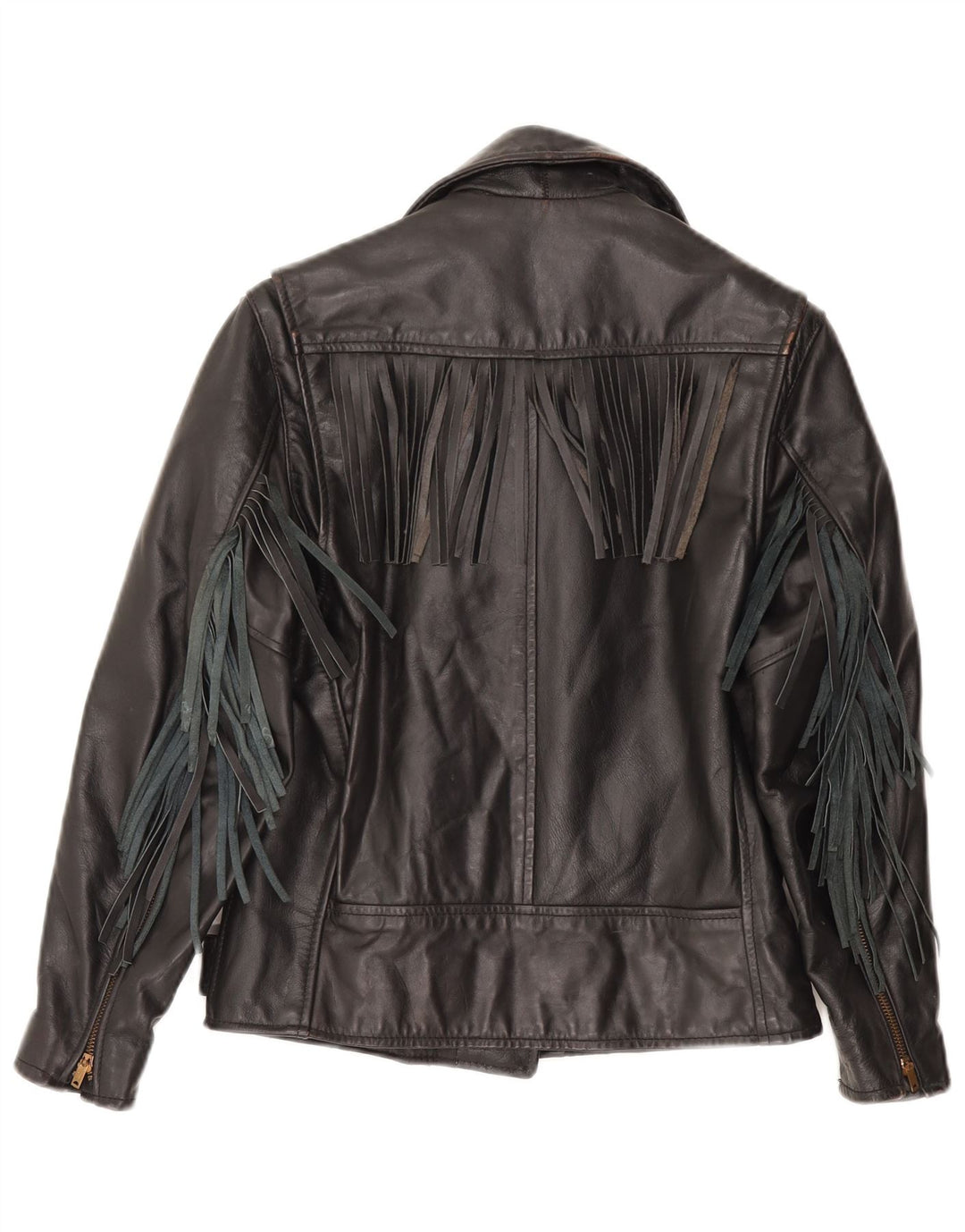 PARK V Veste motard en cuir fille 9-10 ans cuir noir