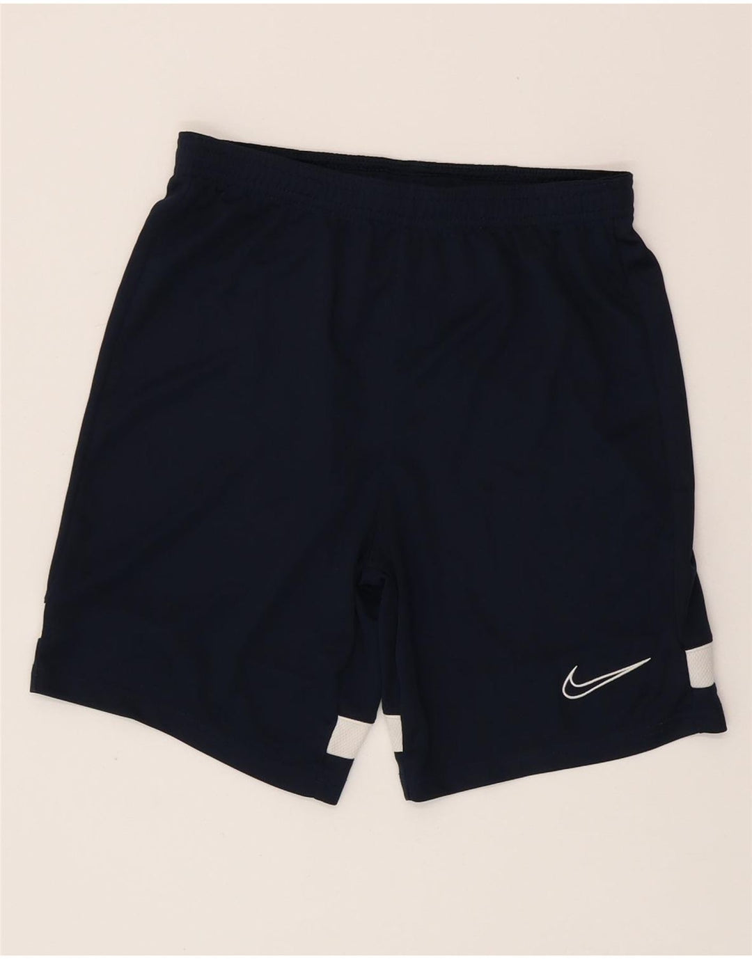 NIKE Short de sport Dri Fit pour garçon 12-13 ans Bleu marine Large Colourblock