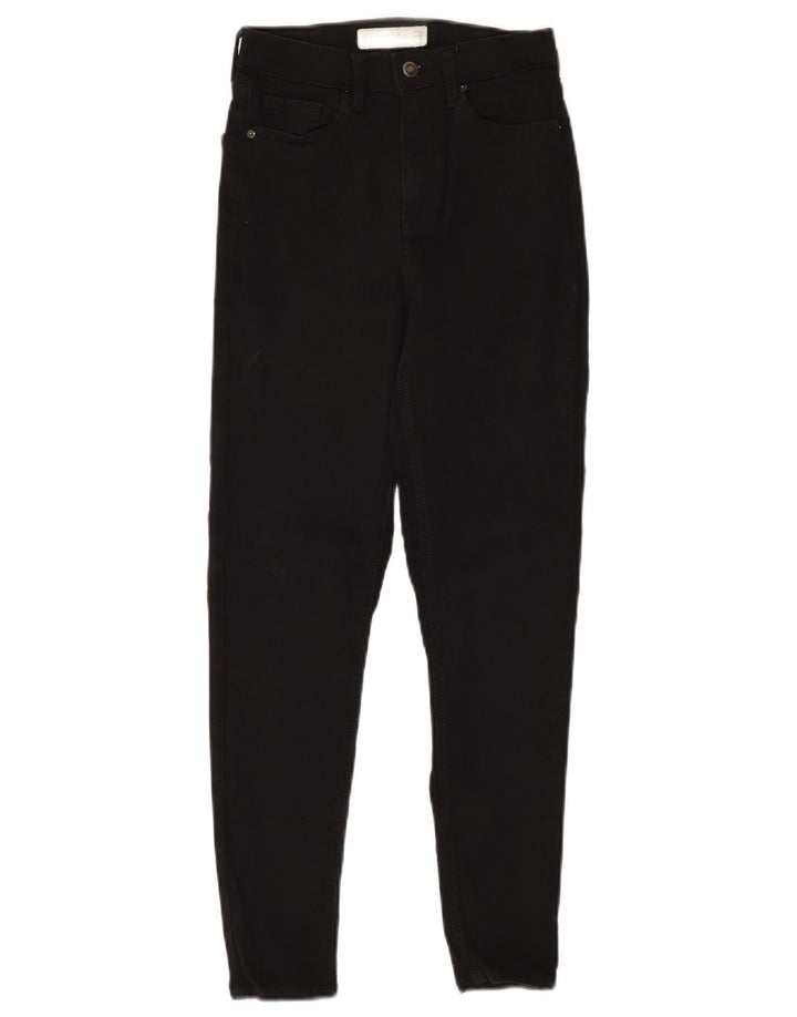 TOPSHOP Womens Skinny Jeans W25 L26 Black Polyester
